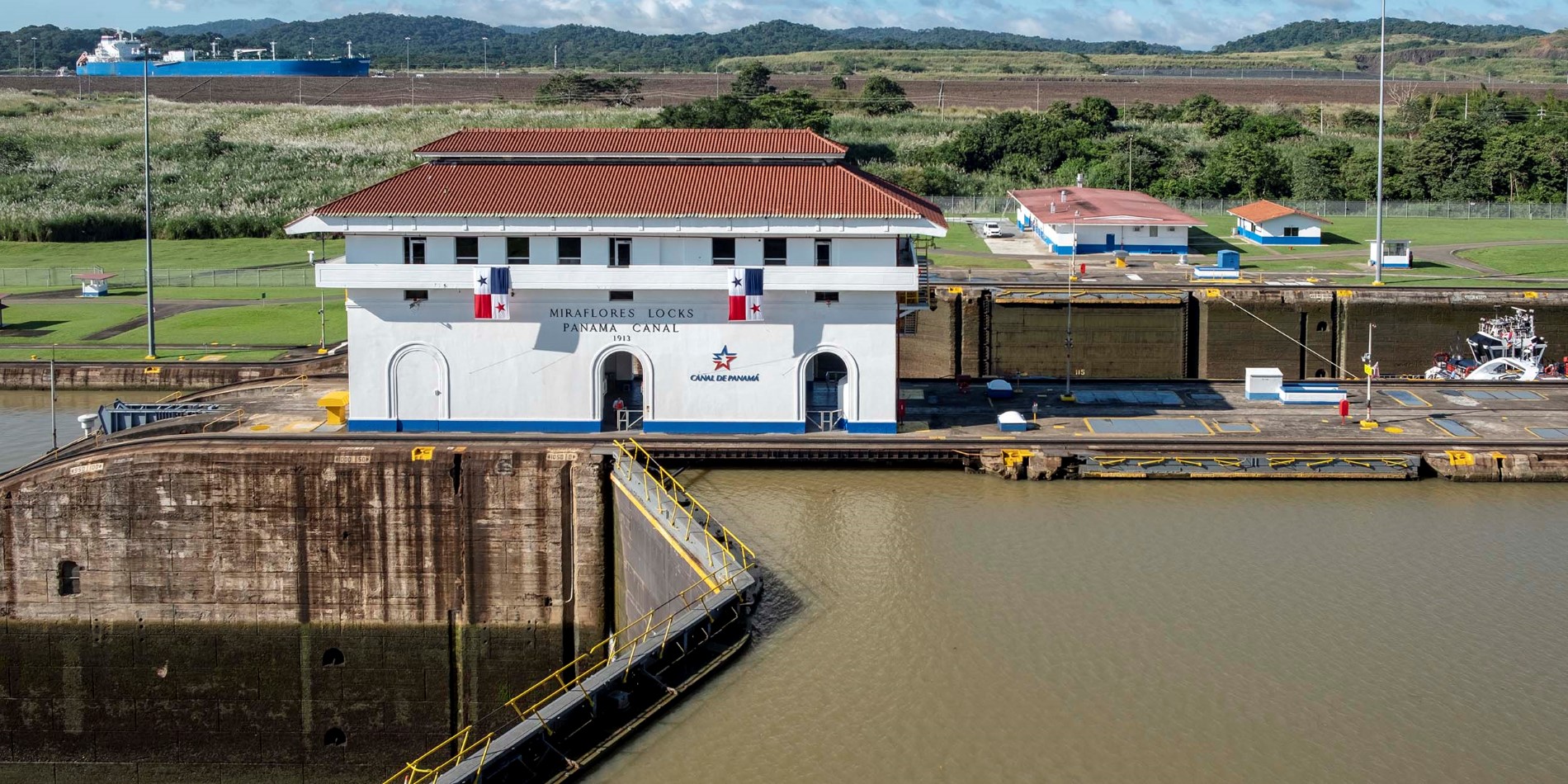 Miraflores-besøgscentret ved Panamá-kanalen.