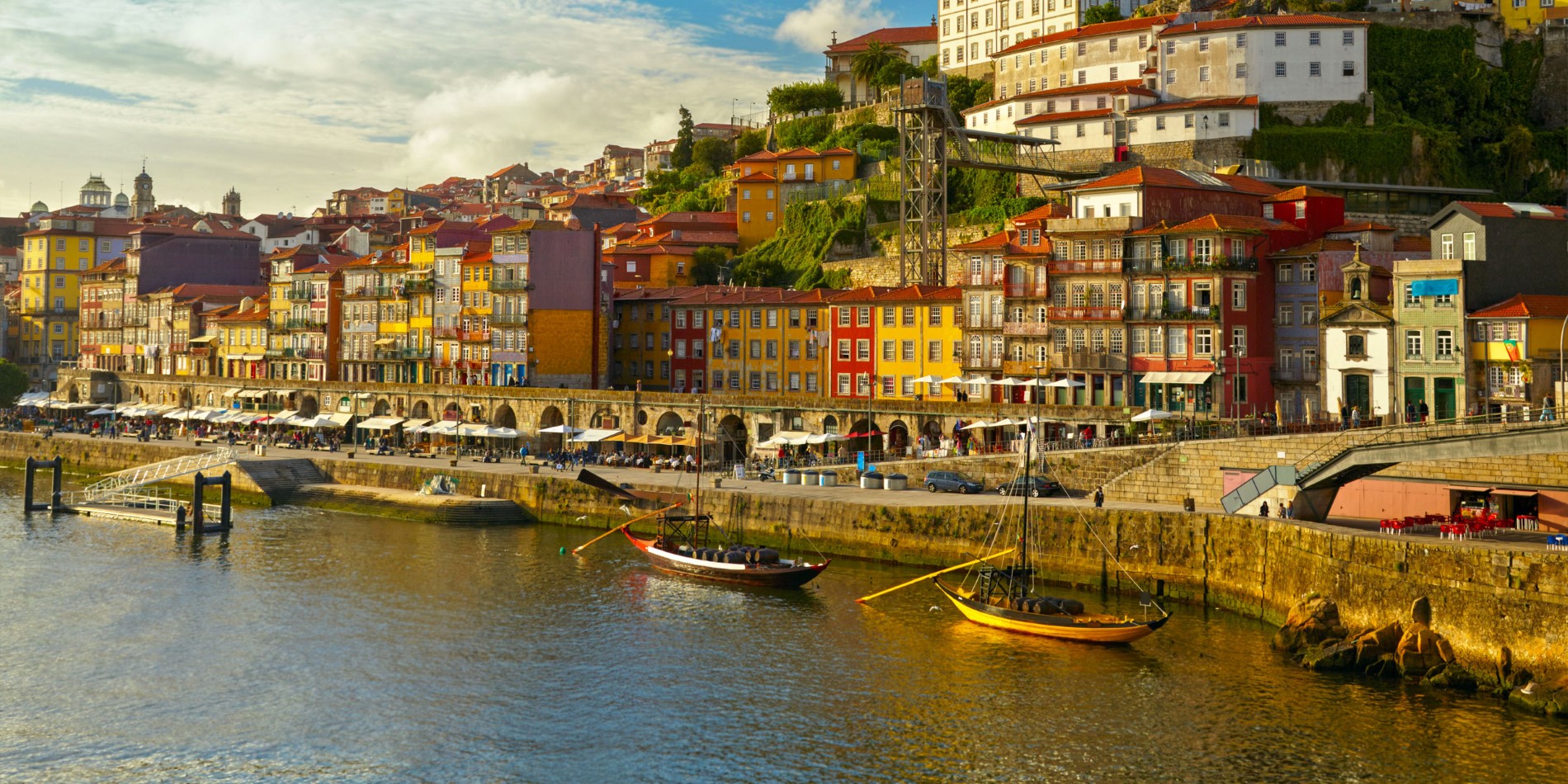 Ribeira-kvarteret i Porto, Portugal.
