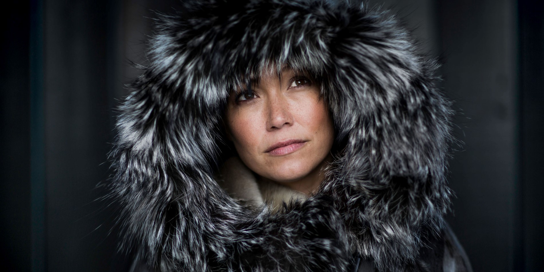 Fashion design med pels fra stor Grønland