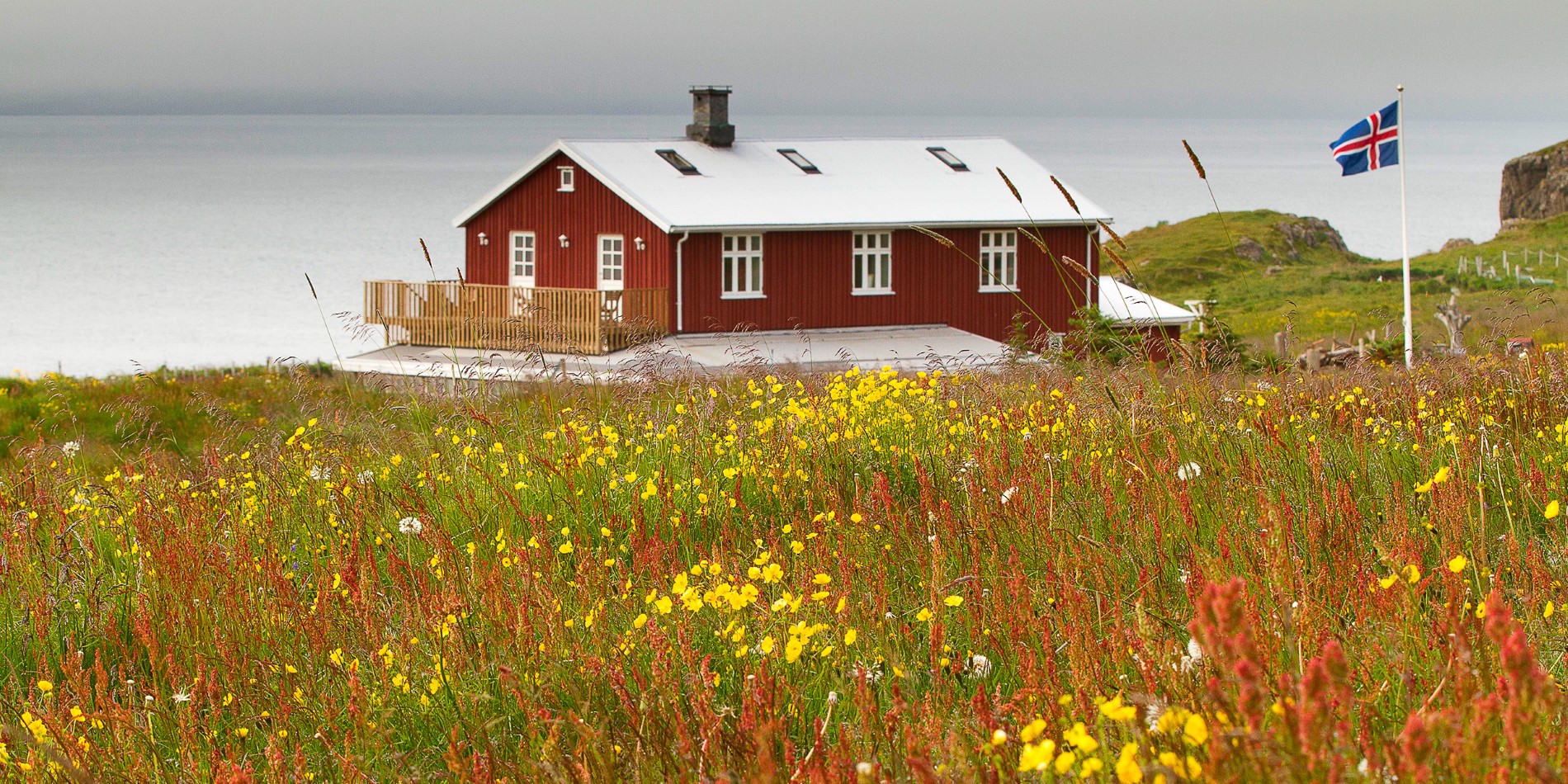 Den sympatisk renoverede islandske bondegård i Skalanes
