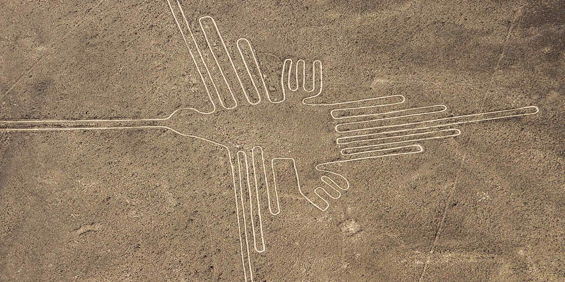 Hummingbird geoglyph, Nazca Lines, Peru