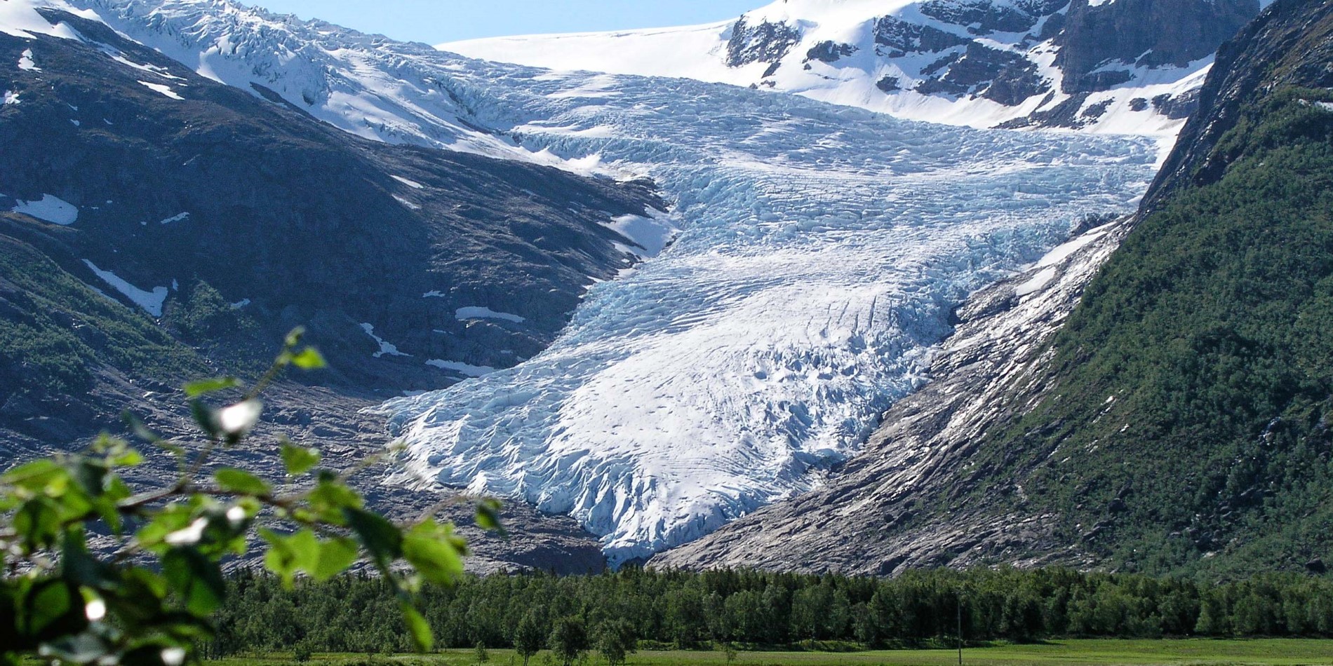 En af de mest imponerende udsigter-Svartisen Glacier